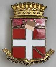 Distintivo Concorso Ippico Como 1940 Cavalli Equitazione Ippica