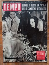 Calcio - Tempo/14-21 maggio 1949 - Servizio sulla scomparsa del Grande Torino