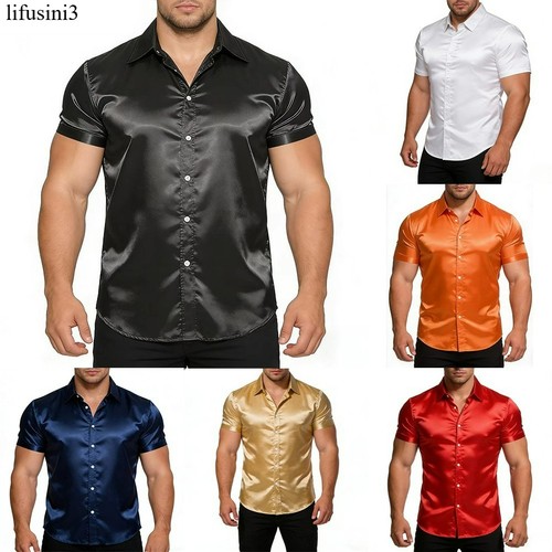 Camicia uomo manica corta - , raso