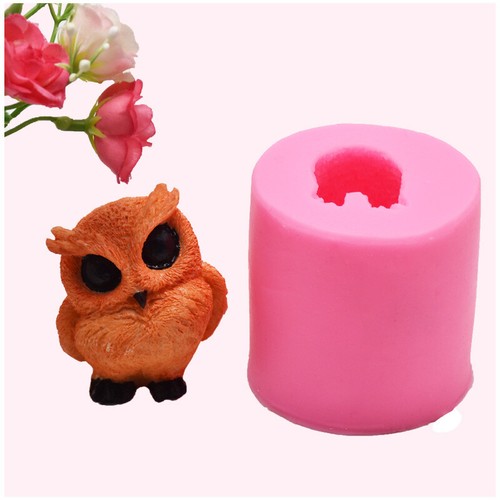 Stampo owl silicone torta - 3d,