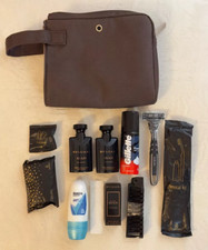 Beauty case neceser Bulgari uomo borsa da viaggio esclusiva Emirates nuovo