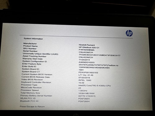 Elitebook 820 g1 - 820,