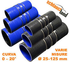 FLEX TUBO flessibile 20° Gradi SILICONE Manicotto Turbo Gomma Anti Vibrazioni