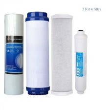 3 Kit 4 filtri standard da 10"