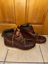Scarpe Red Wing Setter Irlandese Punta Acciaio Marrone Pelle Stivali Uomo da Lavoro Taglia 11