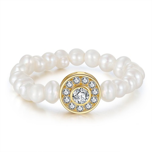 Anello elastico 58 - -, perle