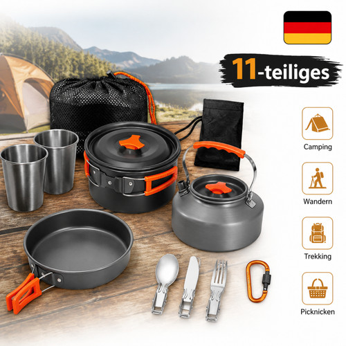 Set stoviglie campeggio - set,