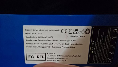 Batteria ion 48v 50ah - batteria,
