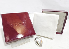 Gucci anello originale geniune design a punta con borchie punk spiked metallo