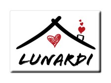 Lunardi Calamita Magnete da Frigo Cognome Idea Regalo Scherzo