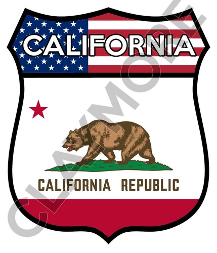 Adesivo auto california usa - california,