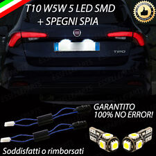 COPPIA LUCI TARGA 5 LED FIAT TIPO HATCHBACK + SPEGNI SPIA CANBUS 100% NO AVARIA