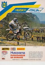 advertising Pubblicità-MOTO HUSQVARNA HUSKY ITALIA  1985  MOTOCROSS EPOCA
