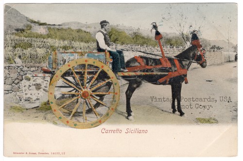 Cartolina italia carretto - italia,