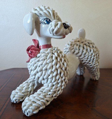 Statuetta ceramica barboncino - ceramica,
