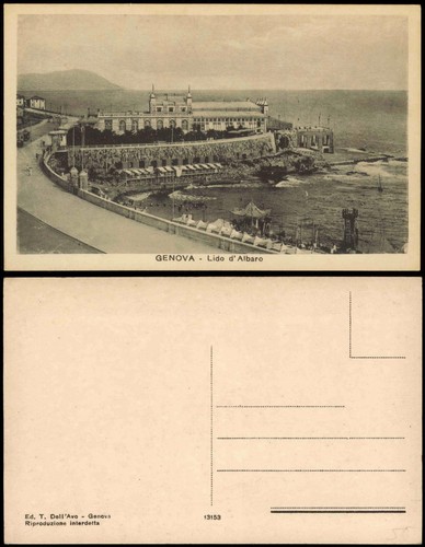 Cartoline genova - cartoline, (zena)