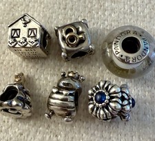 Set 6 Charms Pandora Autentici