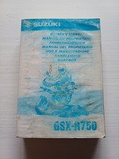 Suzuki GSX-R 750 1997-98 manuale uso manutenzione libretto originale italiano
