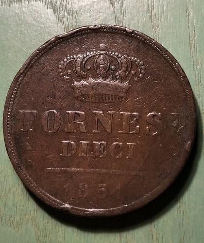 Tornesi 1851 4º tipo - tornesi,