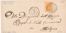 STORIA POSTALE 1877 V. E. 20 C
