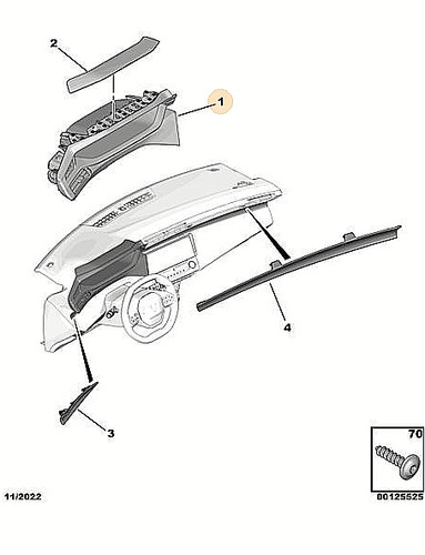 Cornice cruscotto 5 hdi - (35),