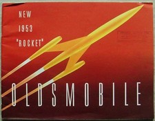 Brochure vendita auto OLDSMOBILE ROCKET USA 1953 Super 88 DELUXE 88 Novantaotto