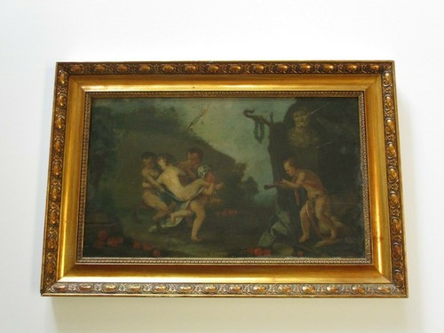 Dipinto olio tavola legno - tavola,