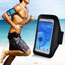 CUSTODIA COVER FASCIA DA BRACCIO SPORT PALESTRA FITNESS ARMBAND NERO per WIKO 