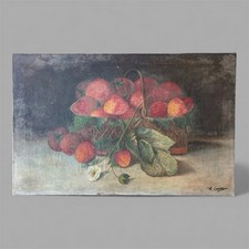 “ Fragole” Olio Su Tela