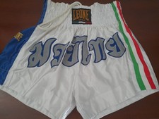 STUPENDI PANTALONCINI SHORT BOXE KICK BOXING LEONE ITALIA. TOP QUALITY