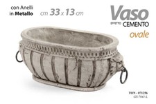 VASO DECORATO CON ANELLI 33*13