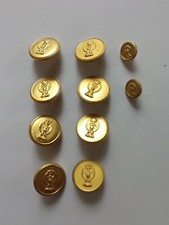 POLIZIA BOTTONI PER  CAPPOTTO P.S. GRIGIO VERDE e  CAPPOTO  BLU - TIPO PIATTO