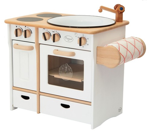 Cucina bianca per bambini con