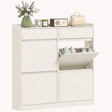 HOMCOM Scarpiera Slim con 4