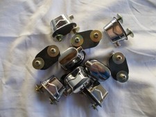 Blocchetto 10 pezzi in metallo cromato per rullante tom timpano percussioni drum