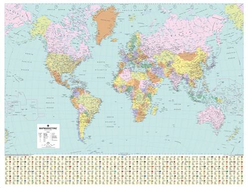 Mappa politica mondiale - , puzzle