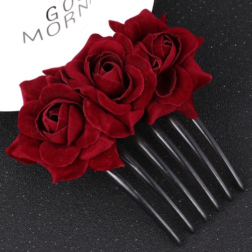 Pettine fiori rosa - pettine,