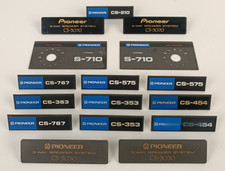 PIONEER - LOTTO 16 TARGHETTE -