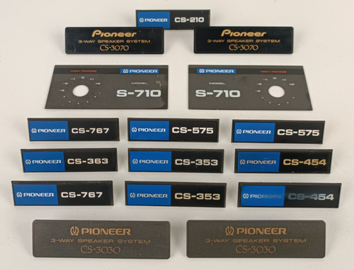 Pioneer lotto targhette - pioneer,