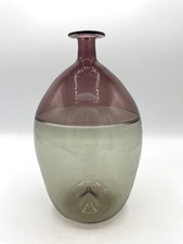 Venini bottiglia serie Bolle lilla designer Tapio Wirkkala realizzata nel '82