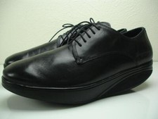 Scarpe Oxford stringate uomo 9 9,5 taglia 43 MBT Kabisa nere in pelle nappa 400245-03