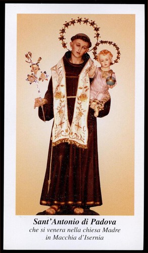 Santino holy card - santino-holy, card"s.antonio