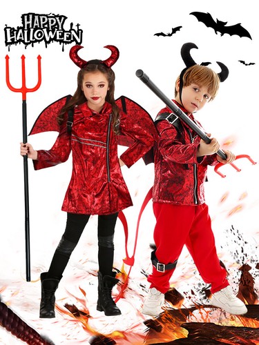 Costume diavolo demone corno