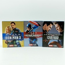 Lotto Film Marvel Blu-Ray / Iron Man 3 - Captain America - Civil War In Italiano
