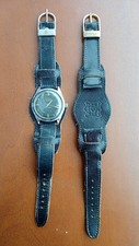 18/19mm Total Black Leather