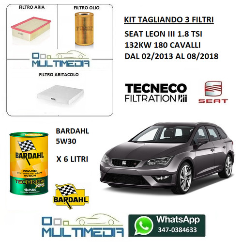 Kit tagliando filtri olio - tagliando,