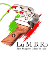 Fionda PROFESSIONALE - LUMBRO DAVID PRO - METALLO - Guinness World Record 