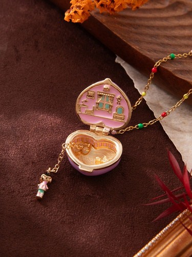 Collana medaglione cuore oro