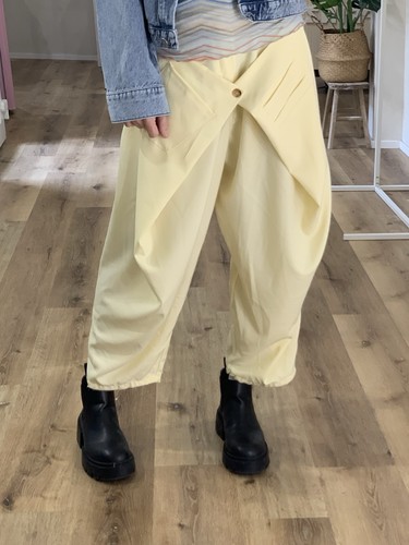 Pantaloni harem baggy giallo - baggy,