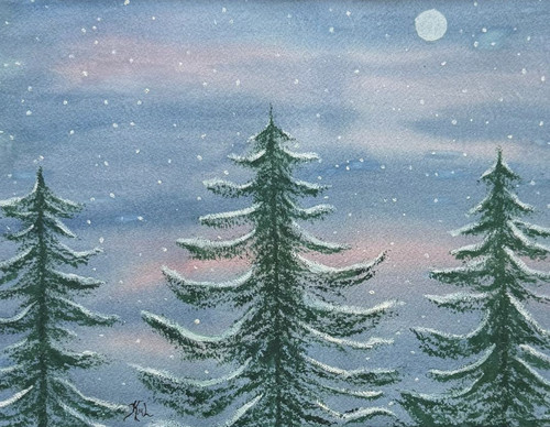 Pittura acquerello 11x14 - acquerello,